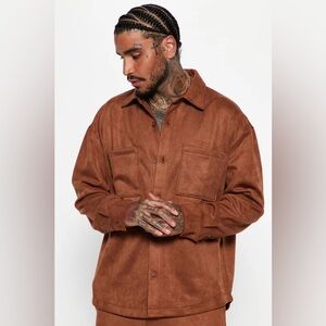 Men’s Long Sleeve Button Up Shirt - Camel